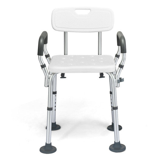Costway | Shower Chair Spa Bathtub with Removable Armrests and Back