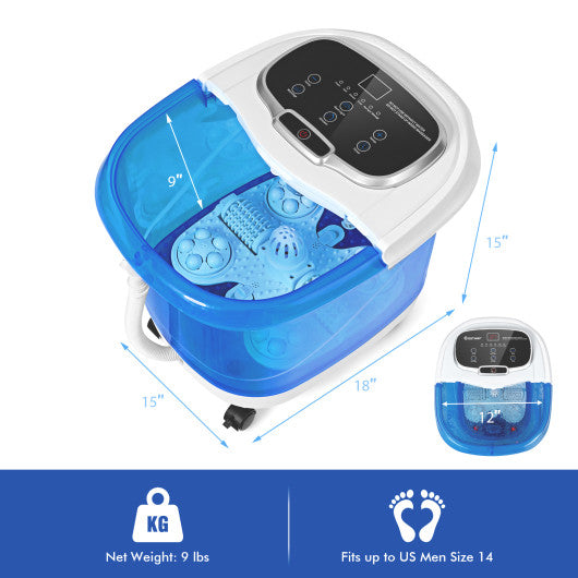 Costway | Portable All-In-One Heated Foot Spa Bath Motorized Massager