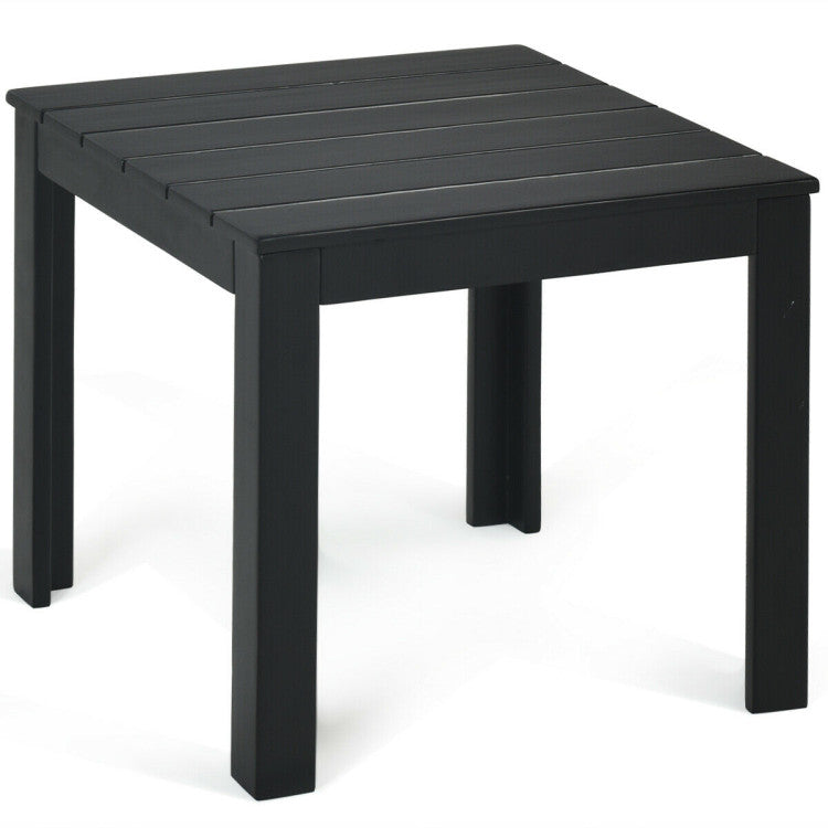 Costway | Wooden Square Patio Coffee Bistro Table