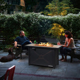 Costway | 42 Inch 60000 BTU Propane Fire Pit Table with Ceramic Tabletop