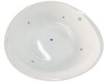 EAGO | AM2130  66" Round Free Standing Acrylic Air Bubble Bathtub