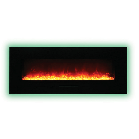 Amantii | 48" Wall Mount/Flush Mount Electric Fireplace with Glass Surround