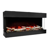Amantii | Tru-View 40" Three Sided Slim Glass Electric Fireplace