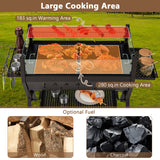 Costway | Barbecue Charcoal Grills with Wind Guard Seasoning Racks