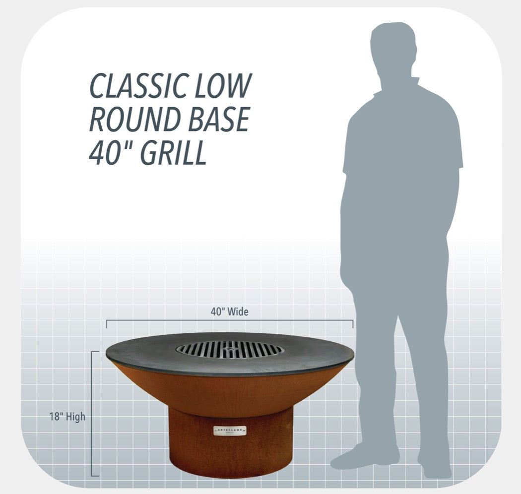 Arteflame | 40 Fire Bowl - Low Round Base