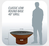 Arteflame | 40 Fire Bowl - Low Round Base