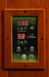 Dynamic | Heming Elite 2-Person Corner Ultra Low EMF (Under 3MG) FAR Infrared Sauna (Canadian Hemlock)