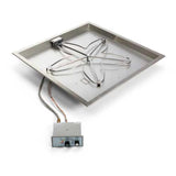 HPC | 36" Square Bowl Pan - Push Button Flame Sensing Ignition Fire Pit Insert