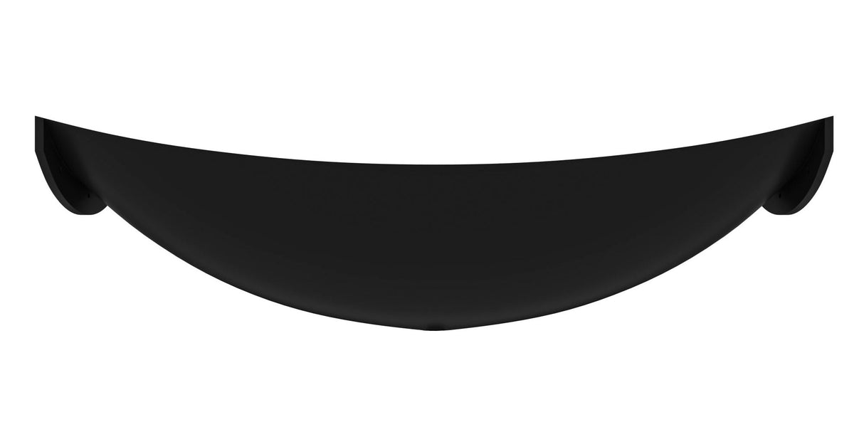 ALFI | HammockTub2-BM Black Matte 71" Solid Surface Resin Suspended Wall Mounted Hammock Bathtub