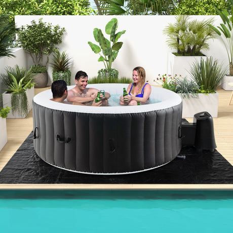 Costway | 70/80 Inches Round SPA Pool Hottub with 110/130 Air Jets Electric Heater Pump