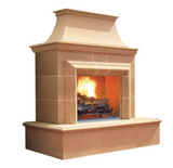 American Fyre Designs | 76" Reduced Cordova Vented Recessed Hearth Gas Fireplace