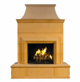 American Fyre Designs | 76" Cordova Vent Free Recessed Hearth and Body Gas Fireplace