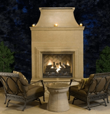 American Fyre Designs | 76" Cordova Vented Recessed Hearth and Body Gas Fireplace