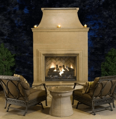 American Fyre Designs | 76" Cordova Vent Free Recessed Hearth Gas Fireplace