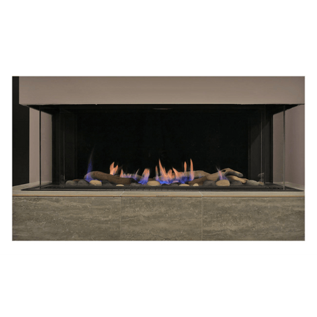 Sierra Flame by Amantii | 38"/48"/58" Toscana 3-Sided Peninsula Gas Fireplace