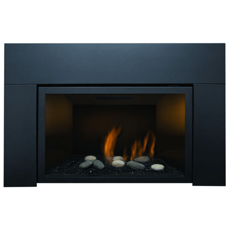 Sierra Flame by Amantii | Surround with Safety Barrier for Abbot Direct Vent Linear Gas Fireplace