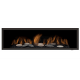 Sierra Flame by Amantii | Surround with Safety Barrier for Austin Direct Vent Linear Gas Fireplace