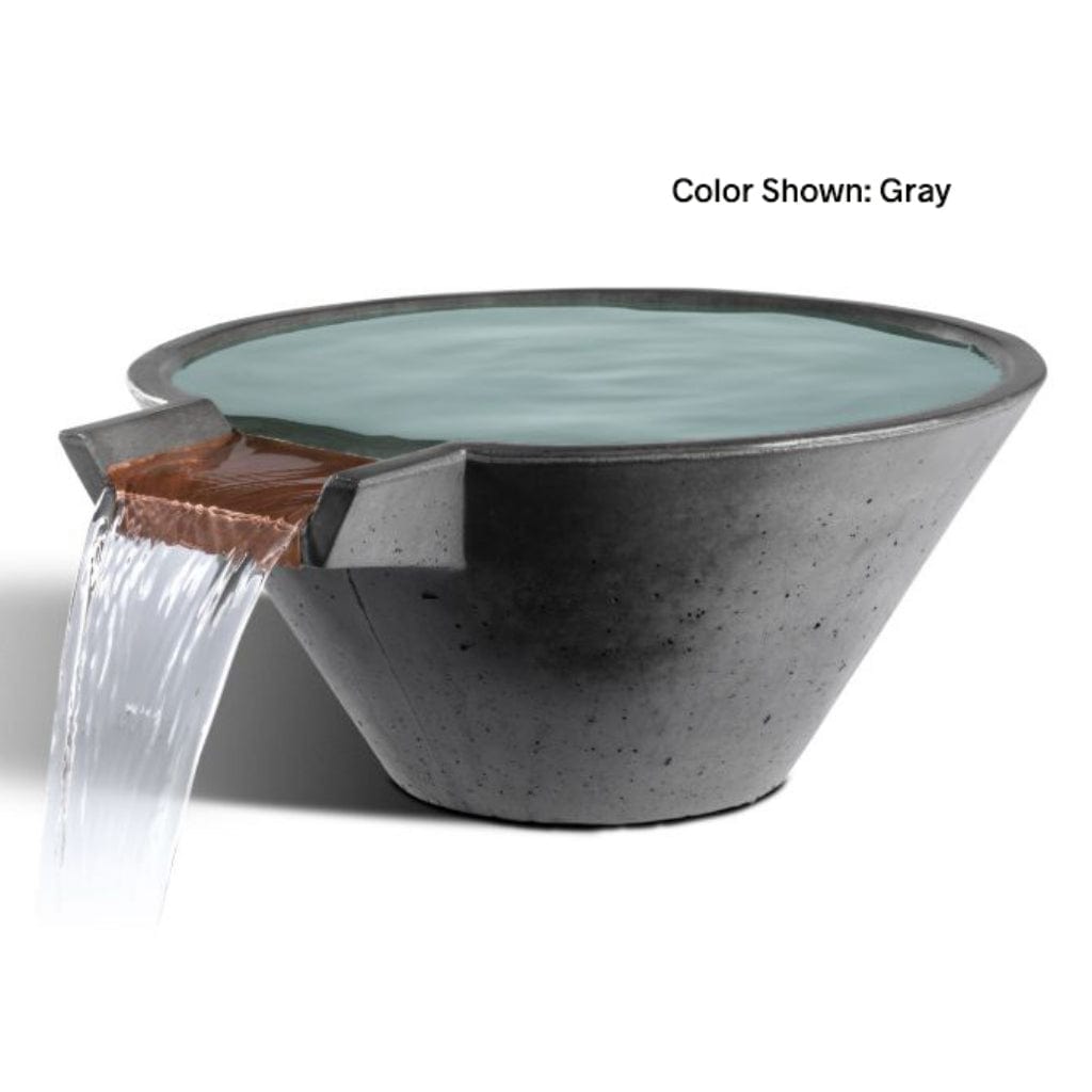 Slick Rock Concrete | 34" Cascade Conical Water Bowl
