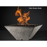 Slick Rock Concrete | 34" Square Ridgeline Gas Fire Bowl