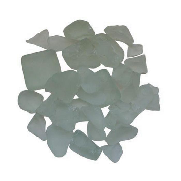 Sierra Flame | Frosted White Fire Glass - 5lbs AMSF-GLASS-07