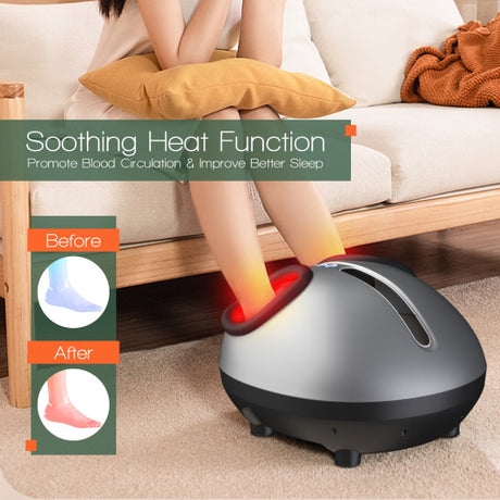 Costway | Heat Air Kneading Plantar Shiatsu Therapy Foot Massager