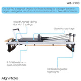 Align Pilates | A8-Pro Pilates Reformer w/ Adjustable Legs