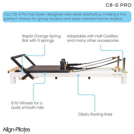 Align Pilates | C8-S Pilates Reformer Leg Extensions