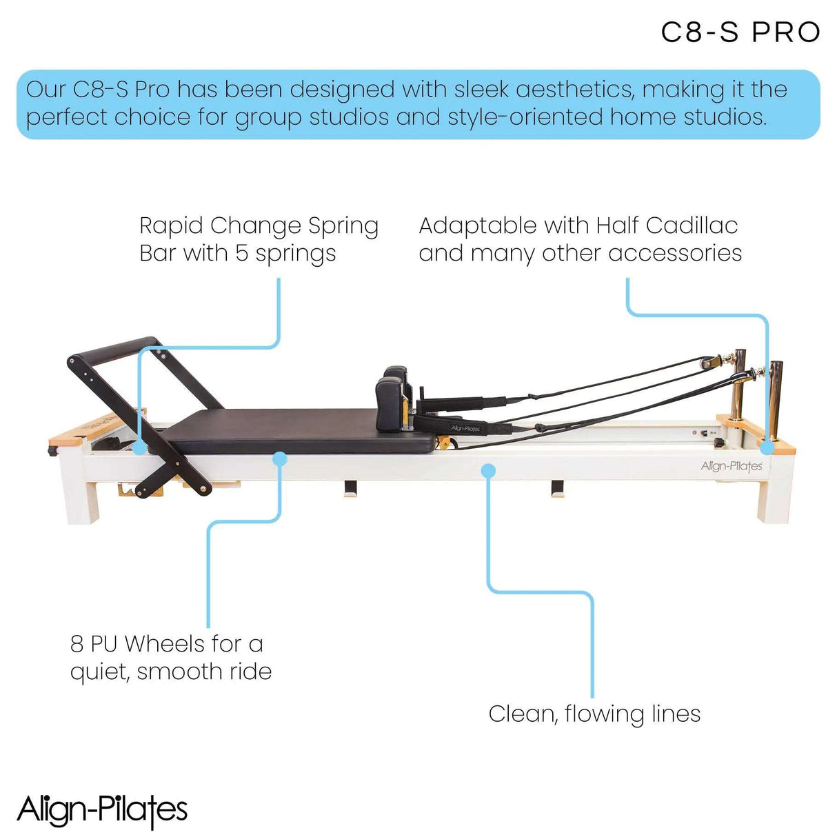 Align Pilates | C8-S Pro Pilates Reformer