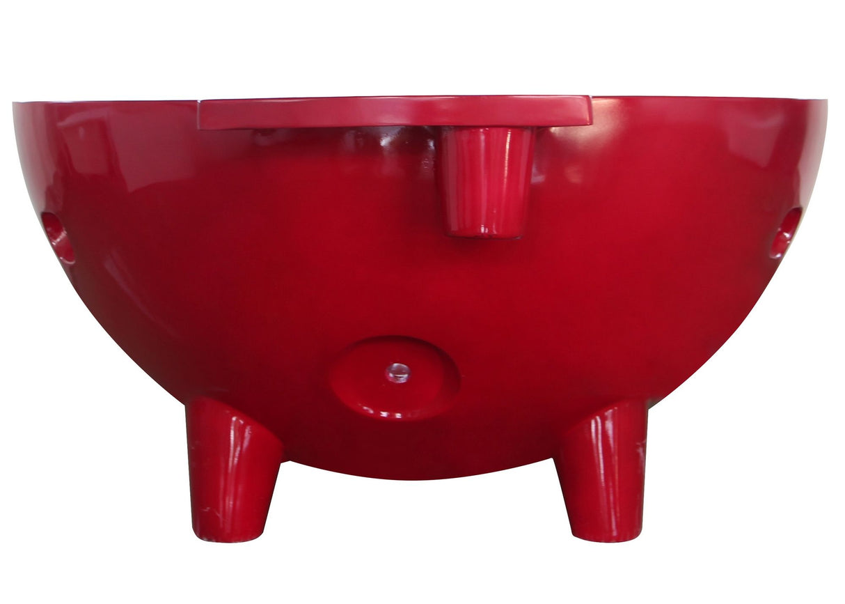 ALFI | Red Wine FireHotTub The Round Fire Burning Portable Outdoor Hot Bath Tub