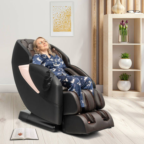 Costway | Relaxation 25 - Zero Gravity SL-Track Electric Shiatsu Massage Chair with Intelligent Voice Control