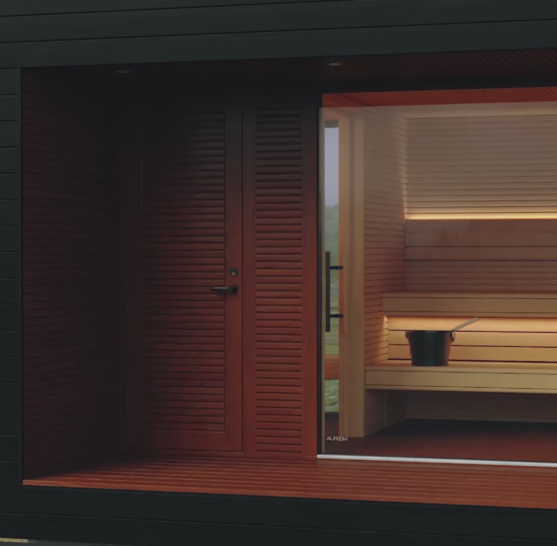 Auroom | Natura Cabin Sauna Kit Outdoor Modular
