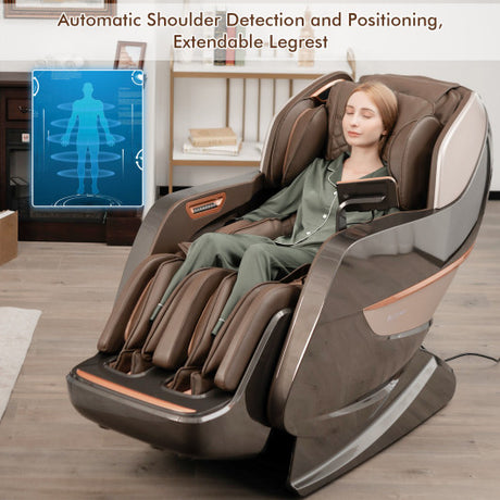 Costway | Therapy 22 - SL Track Full Body Zero Gravity Massage Chair Recliner Thai Stretch Heat Roller