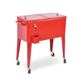Costway | Red Portable Outdoor Patio Cooler Cart