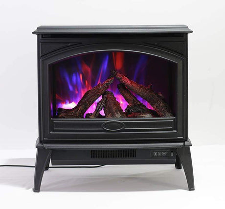 Sierra Flame | The Cast Iron Lynwood 28" Free Stand Electric Fireplace E-70