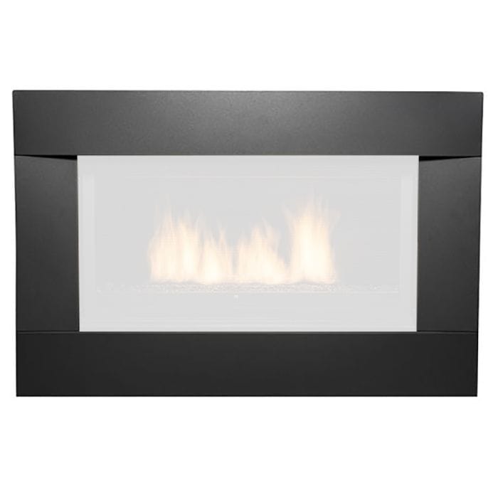 Sierra Flame | Decorative Black Surround with Screen for Newcomb 36-Inch Gas Fireplace NEWCOMB-36-SURR-BLK-SCR