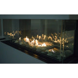 Sierra Flame | Lyon 48" 4 Sided See Through Natural Gas Fireplace LYON-48-NG