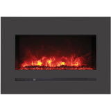 Sierra Flame | Steel Front 26" Linear Wall Mount/Flush Mount Electric Fireplace WM-FML-26-3223-STL