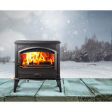 Sierra Flame | The Cast Iron Lynwood 23" Free Stand Electric Fireplace E-50
