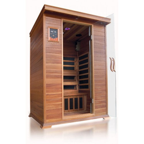 SunRay Sierra 200K 2-Person Indoor Infrared Sauna - VITALIA