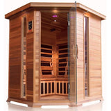 SunRay | Bristol 400KC Bay 4-Person Indoor Corner Sauna