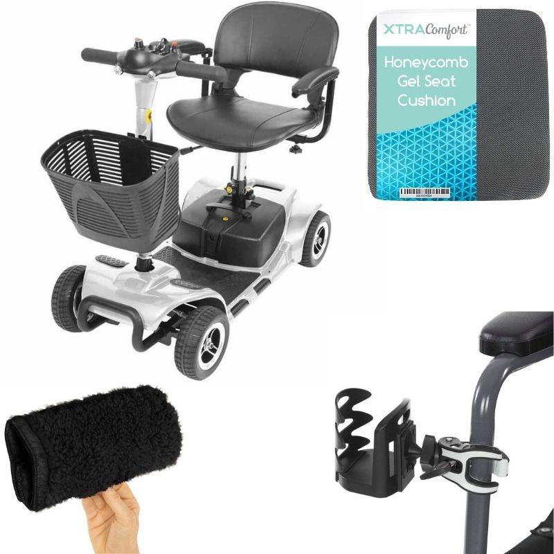 Vive Health 4 Wheel Scooter Bundle