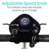 Vive Health Auto-Folding Long-Range Mobility Scooter - 11.3 Mile Range, 220 LBS Capacity