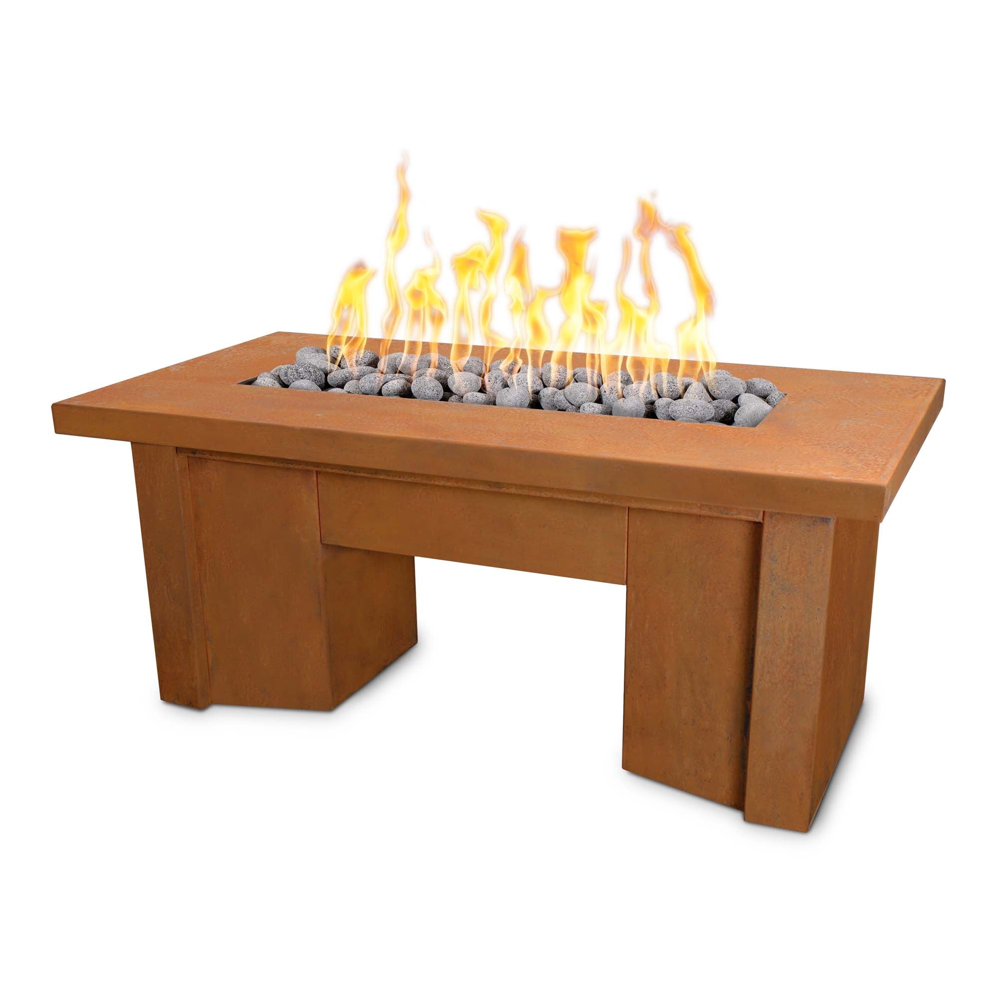 The Outdoor Plus Alameda Corten Steel Fire Table