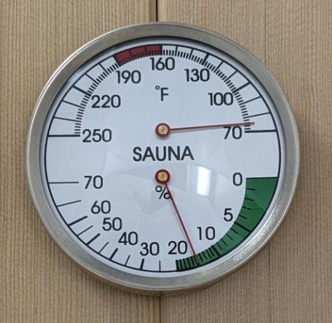 Amerec Sauna Thermometer/Hygrometer 4" diameter | 9251-140