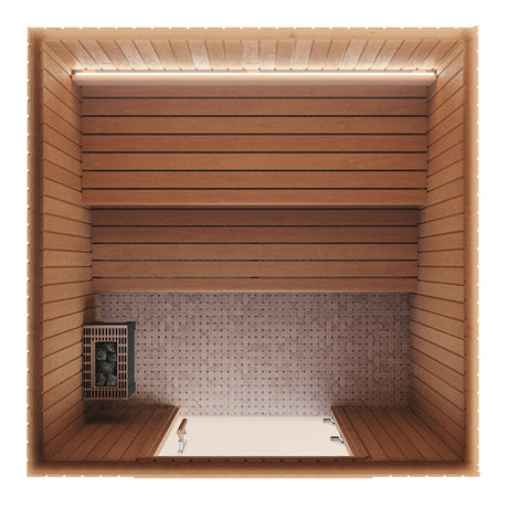 Auroom | Emma Wood 4-6-Person Indoor Traditional Sauna