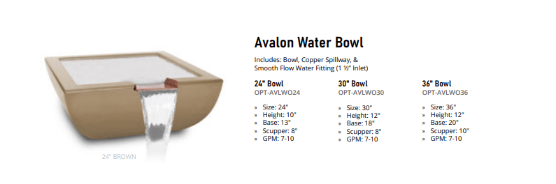 The Outdoor Plus Avalon Concrete Water Bowls