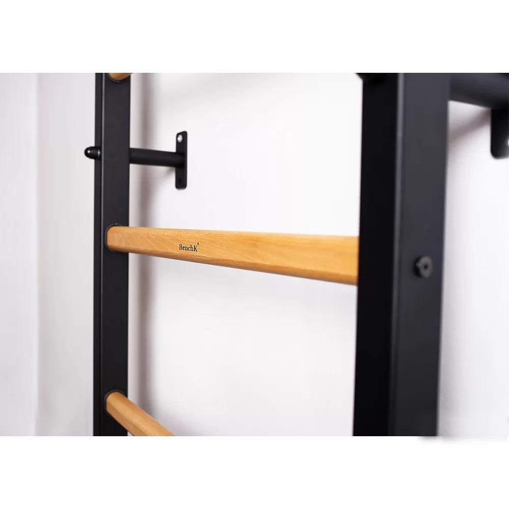 BenchK 221-A076 Basic Wall Bar Home Gym with Gymnastics Accessories