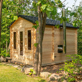 Dundalk Leisurecraft Canadian Timber 6-Person Georgian Cabin Sauna with Changeroom | CTC88CW
