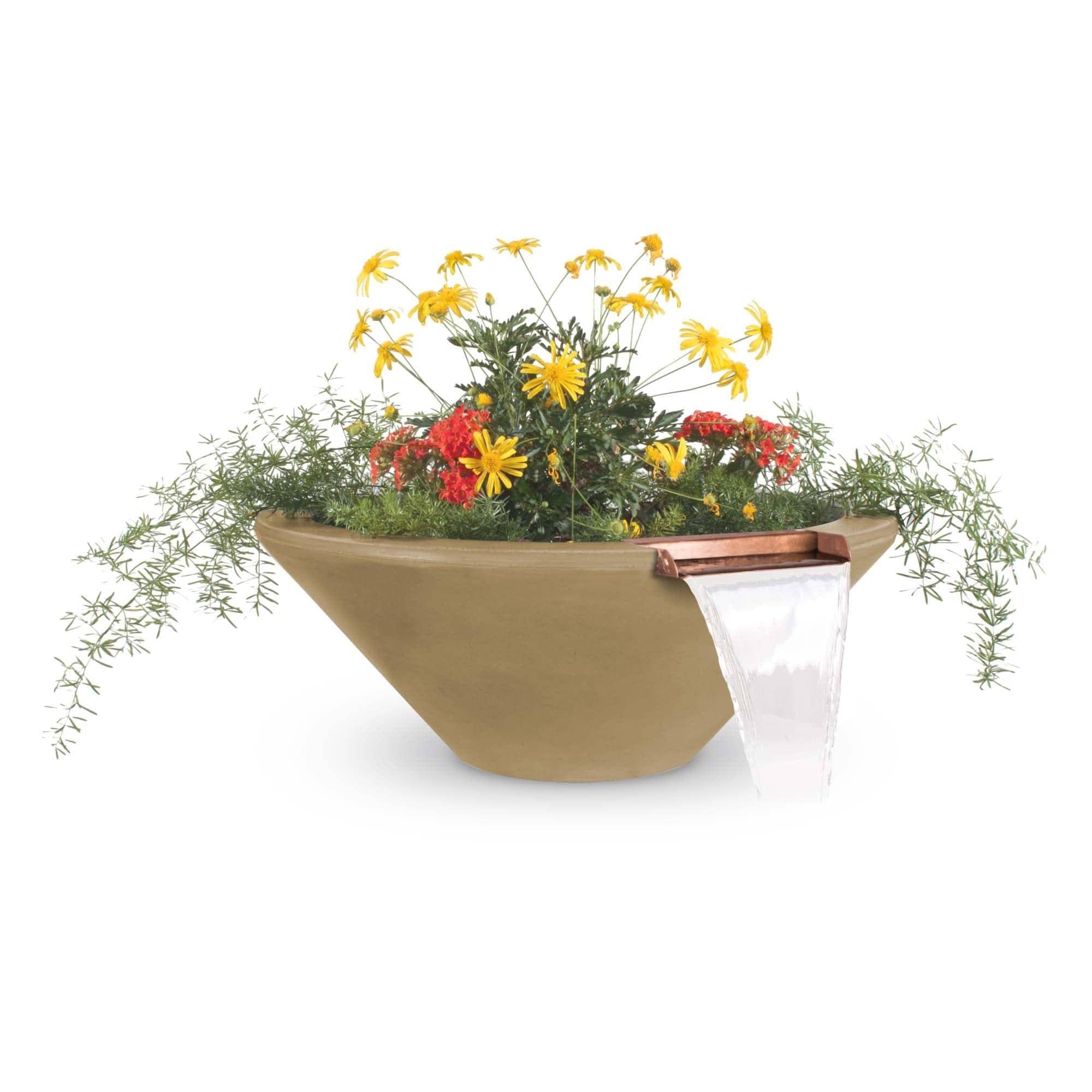 The Outdoor Plus Cazo Planter and Water Bowl - Concrete