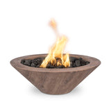 The Outdoor Plus Cazo Woodgrain Concrete Fire Bowl